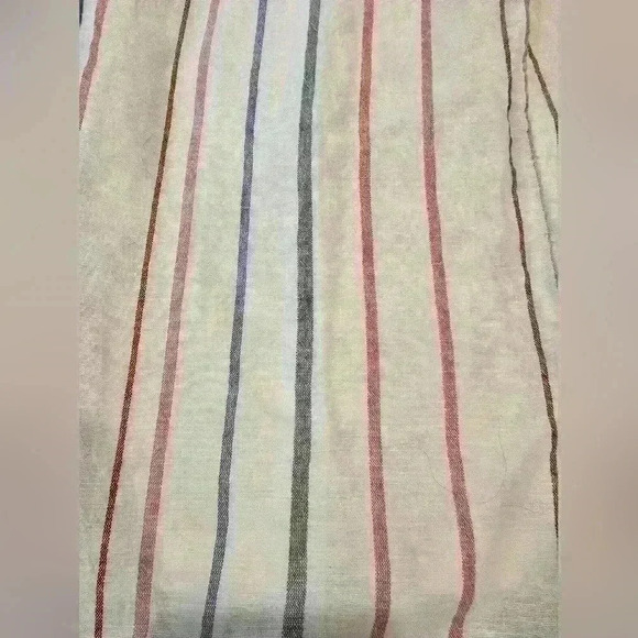 American Eagle Multi Colored Striped Linen Jumpsuit - Picture 6 of 14